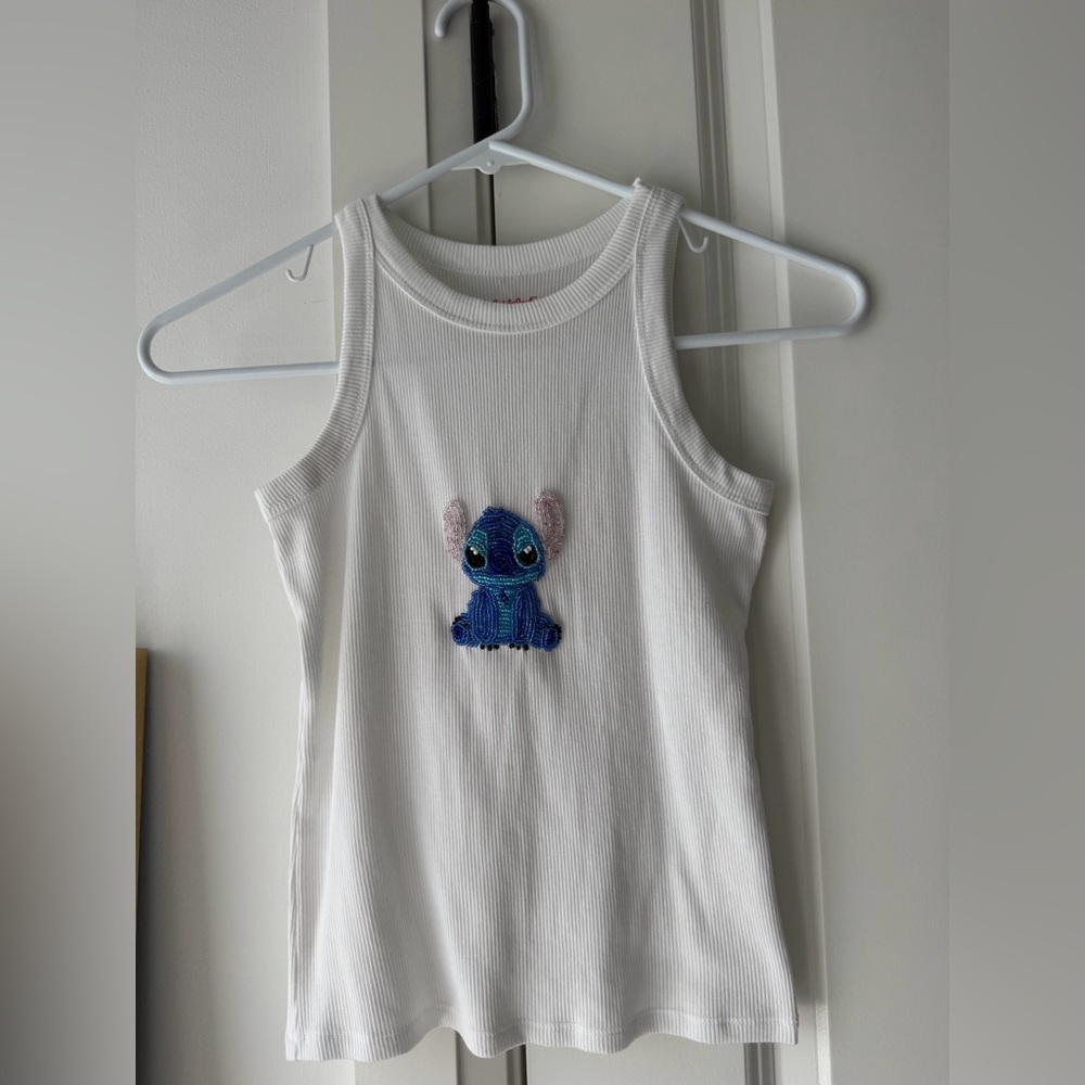 T shirt with hand made embroidery